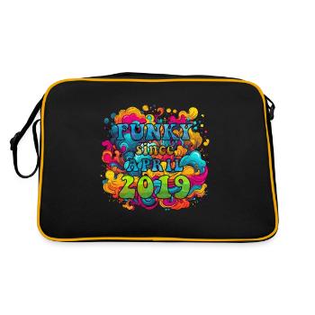 Funky Birthday: Avril 2019 - Psychadelic - Sac Retro - noir/or - Dos