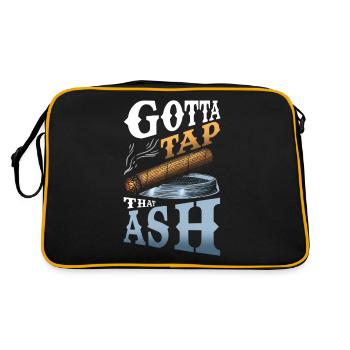 Je dois taper sur cette cendre - Sac Retro - noir/or - Dos