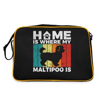 Cadeaux Maltipoo - Sac Retro - noir/or - Dos