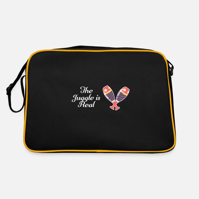 Das Jonglieren Ist Echt Jonglierringmaster Retro Tasche
