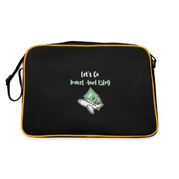 Let's Go Travel and Blog Enthusiast Adventure - Retro Bag - black/gold - Back