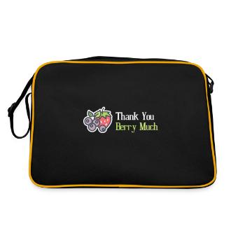 Thank you Berry Much Vegan - Retro Bag - black/gold - Back