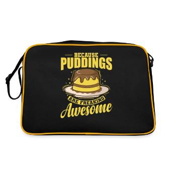 Parce que les puddings sont géniaux - Sac Retro - noir/or - Dos