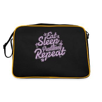 Ok But first Pudding Dessert Süßspeise - Retro Bag - black/gold - Back
