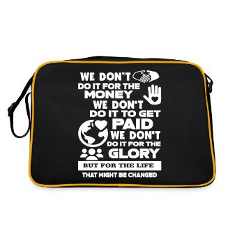Social Worker Social Worker For The Life - Retro Bag - black/gold - Back