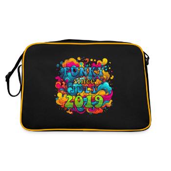 Funky Birthday: Juillet 2019 - Psychadelic - Sac Retro - noir/or - Dos