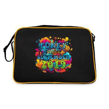 Funky Birthday: Septembre 2019 - Psychadelic - Sac Retro - noir/or - Dos