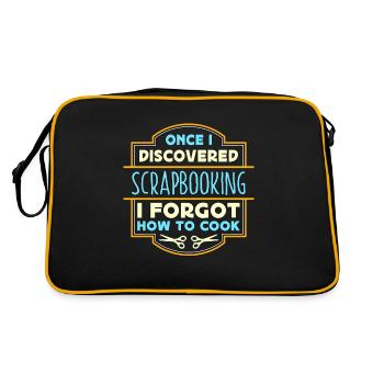 Scrapbooking Once I Discovered Scrapbooking Crafts - Retro Tasche - Schwarz/Gold - Hinten