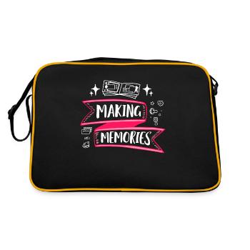 Scrapbooking, Making, Memories, Papercraft Journaling - Retro Bag - black/gold - Back