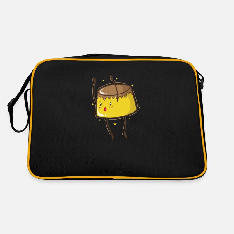 Pudding with Face Dessert Retro Bag