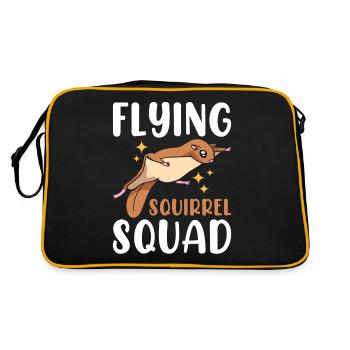 Flying Squirrel Squad - Retro Bag - black/gold - Back