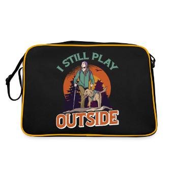 I Still Play Outside 2 - Retro Bag - black/gold - Back