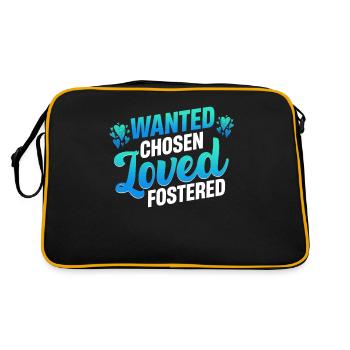 Désirer, choisir, aimer, adopter, enfant en famille d’accueil - Sac Retro - noir/or - Dos