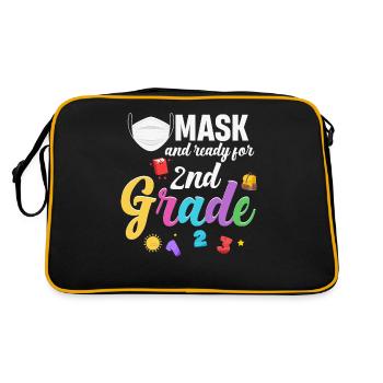 Mask and ready for 2nd class, ready for - Retro Bag - black/gold - Back