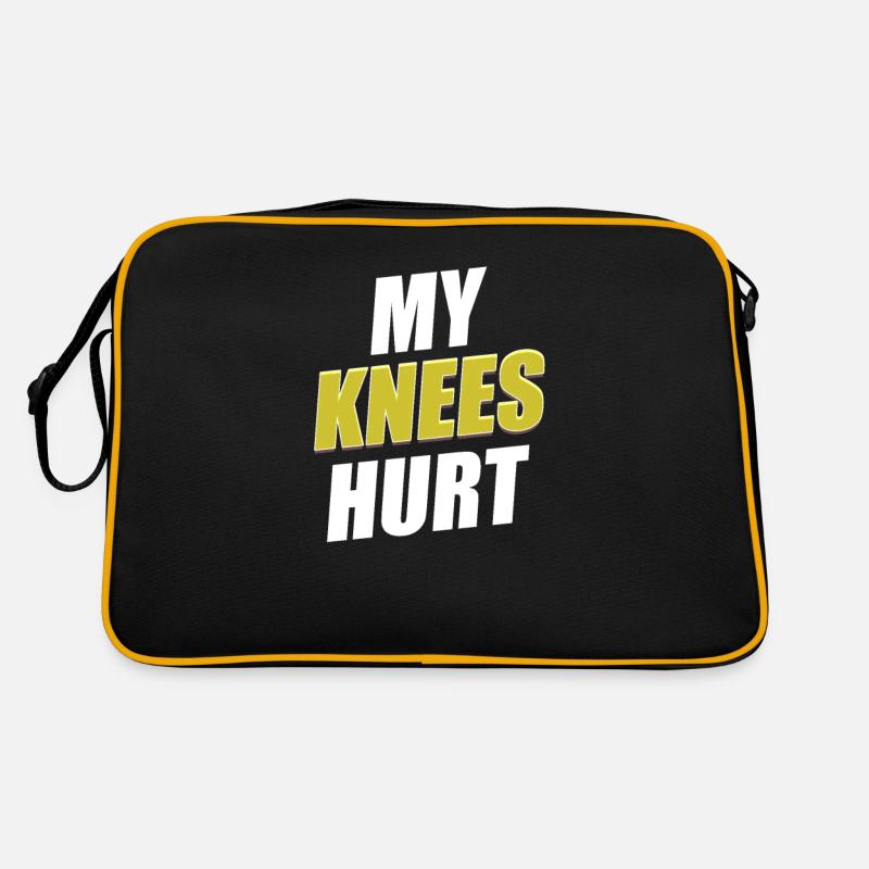 Ma douleur au genou drôle de blessure Sac Retro