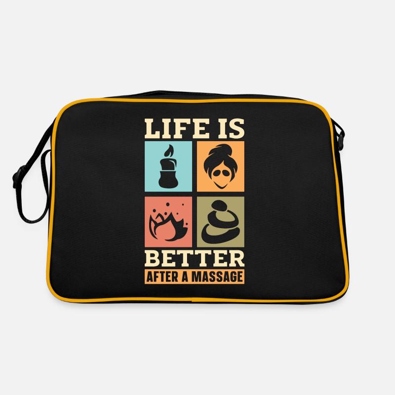 Massage Therapist Life Is Better After Reflexology Retro Tasche