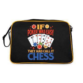 If Poker Was Easy, They Had Call It Chess 2 - Retro Bag - black/gold - Back