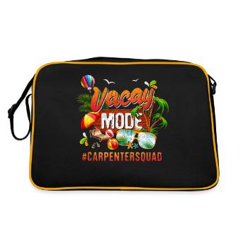 Carpenter Vacation Group #Carpentersquad - Retro Tasche - Schwarz/Gold - Hinten