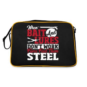 Spearfisher When Bait And Lures Don't Work - Retro Bag - black/gold - Back