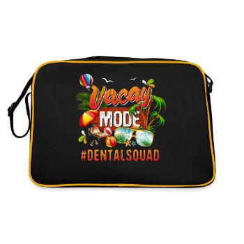 Groupe de vacances dentaires #Dentalsquad - Sac Retro - noir/or - Dos