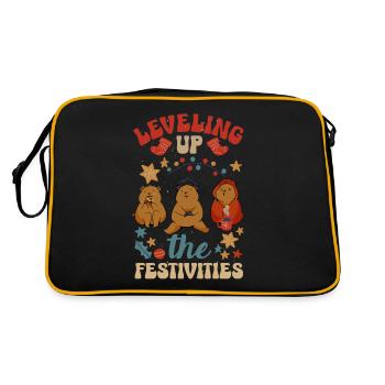 Mode inspirée du jeu Jeux sur le thème des Fêtes - Sac Retro - noir/or - Dos