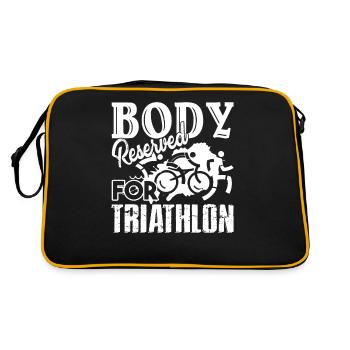 Triathlon Body Reserved For Triathlon - Retro Bag - black/gold - Back
