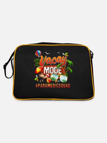 Paramedic Vacation Group #Paramedicsquad - Retro Bag - black/gold - Back