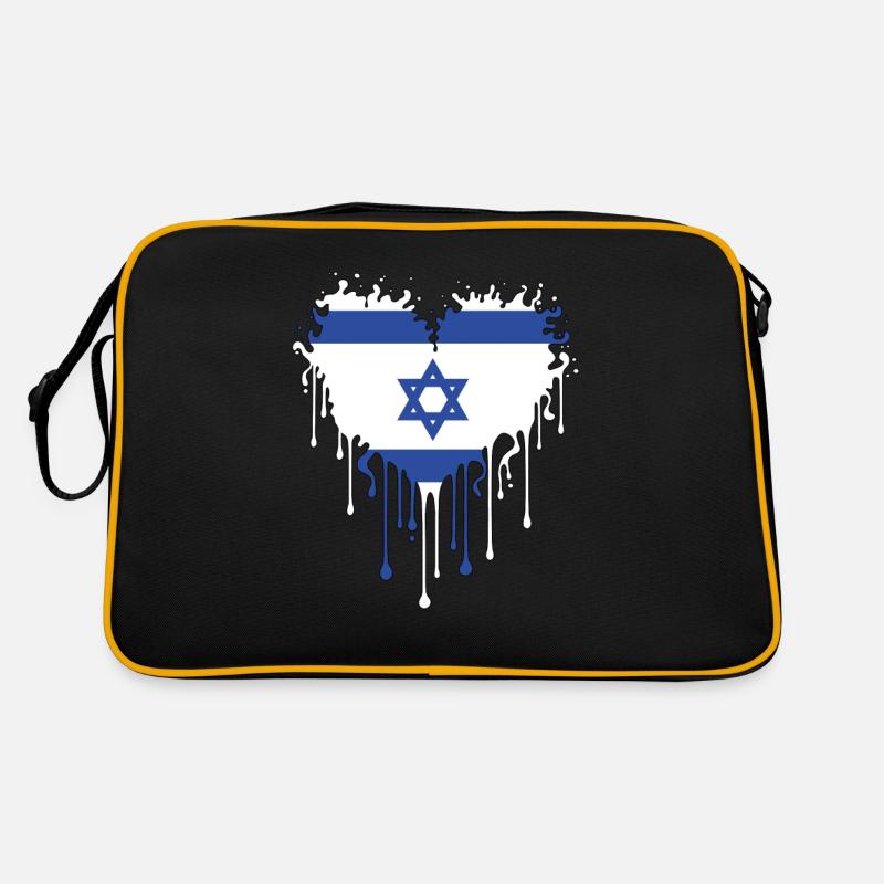 Israel Herz Davidstern Retro Tasche