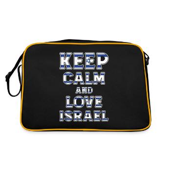 Restez calme Israël - Sac Retro - noir/or - Dos