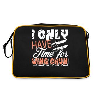 Wing Chun I Only Have Time For Wing Chun - Retro Bag - black/gold - Back