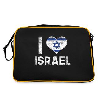 J’aime Israël - Sac Retro - noir/or - Dos