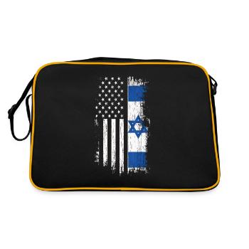 Israël États-Unis - Sac Retro - noir/or - Dos