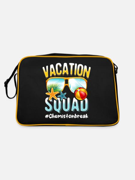 Escouade de vacances de chimiste #Chemistonbreak - Sac Retro - noir/or - Dos