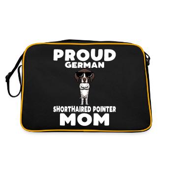 German Shorthaired Dog German Shorthaired German - Retro Bag - black/gold - Back