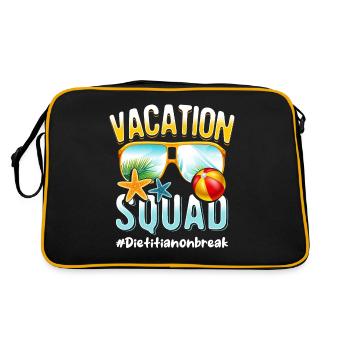 Dietitian Vacation Squad #Dietitianonbreak - Retro Bag - black/gold - Back