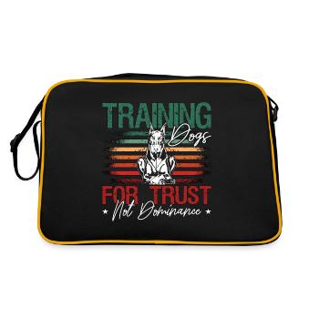 Formation de dresseur de chiens d’assistance pour le maître-chien de confiance - Sac Retro - noir/or - Dos
