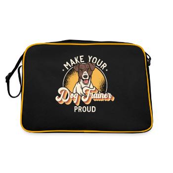 Dresseur de chiens d’assistance Faites de votre chien un amoureux de l’éducation canine - Sac Retro - noir/or - Dos