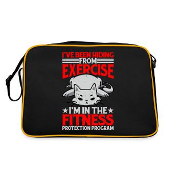 I'm In The Fitness Protection Program - Retro Bag - black/gold - Back