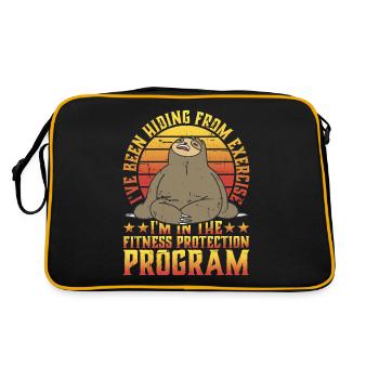 I'm In The Fitness Protection Program 3 - Retro Bag - black/gold - Back