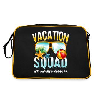 Fundraiser Vacation Squad #Fundraiseronbreak - Retro Bag - black/gold - Back
