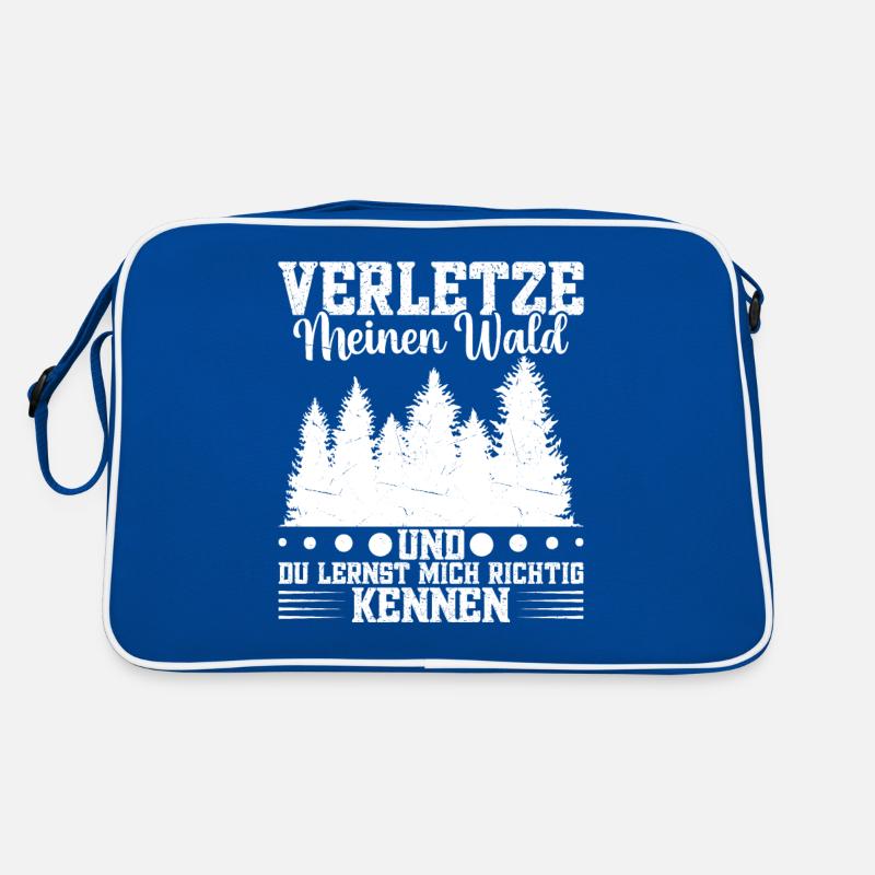 Waldarbeit Baumpfleger Holzfäller Forstwirt Retro Tasche