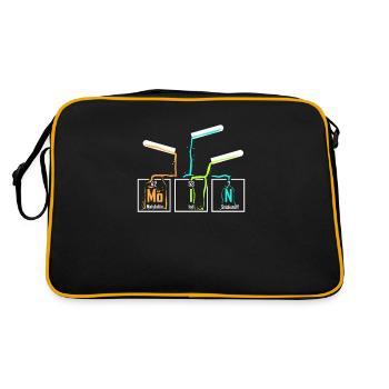 Chemistry Moin Chemist Chemical Laboratory Assistant Student - Retro Bag - black/gold - Back