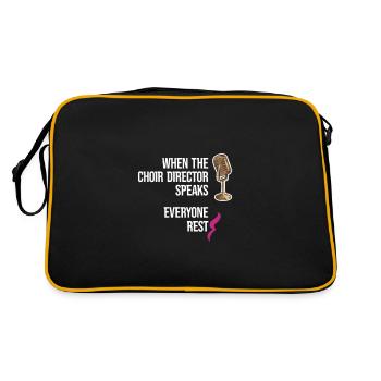 Quand le chef de chœur parle... Tous Ténor Soprano - Sac Retro - noir/or - Dos