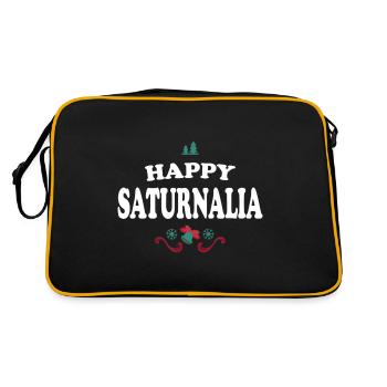 Happy Saturnalia - Retro Bag - black/gold - Back