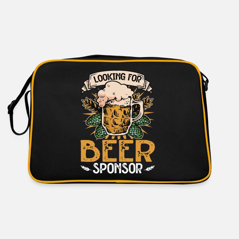 Looking For Beer Sponsor 2 Retro Tasche