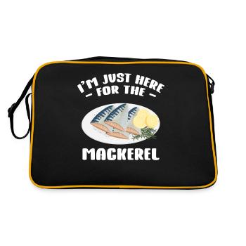 Maquereau Mackrel Pêche en eau salée - Sac Retro - noir/or - Dos