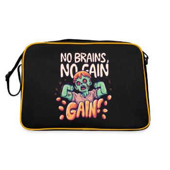 Zombies Zombie Halloween Zombie Costume - Retro Bag - black/gold - Back