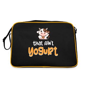 Ce n’est pas un dessert crémeux au lait et au yaourt - Sac Retro - noir/or - Dos