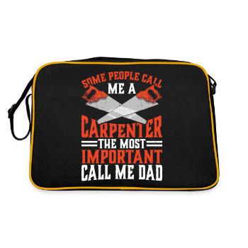 Certaines personnes m’appellent charpentier - Sac Retro - noir/or - Dos