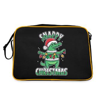 Snappy christmas - Retro Bag - black/gold - Back